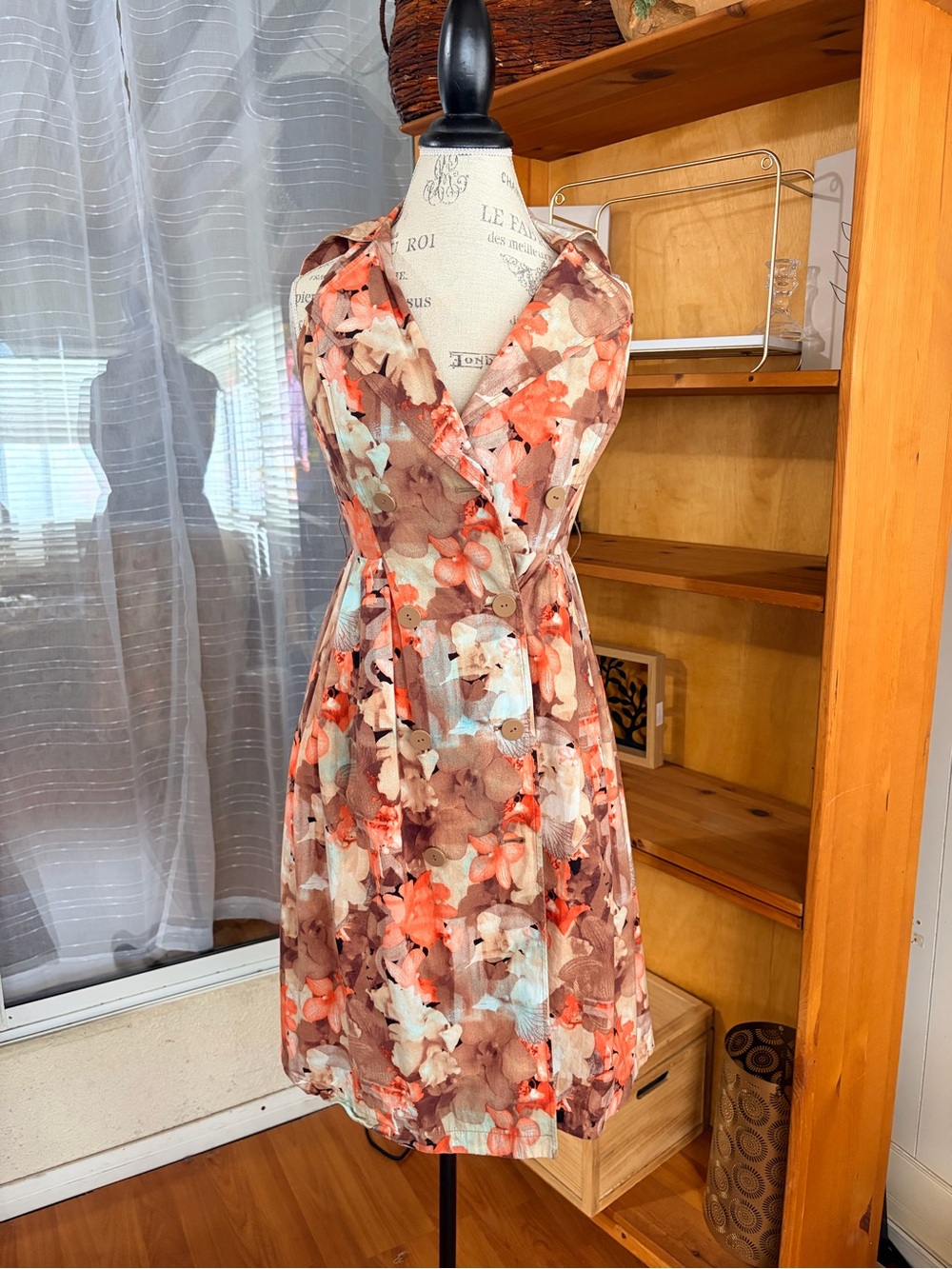 Rickie Freeman By Teri Jon‎ Floral Pleated Dress Size 2 Vacation Summer